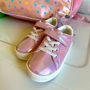 Cute Pink Shiny Shoes - Unworn, Size 8